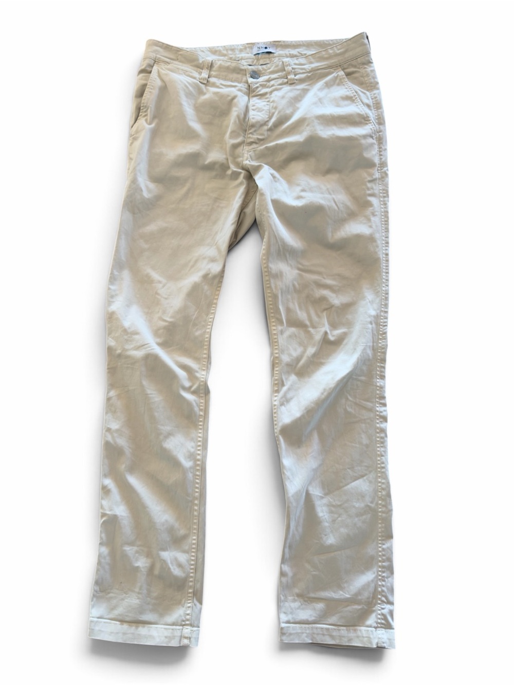 NN07 Mens  Cream Chino Pants